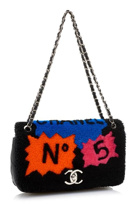 chanel pop art bag|SHEARLING AND LEATHER POP ART N.5 SILVER TONE .